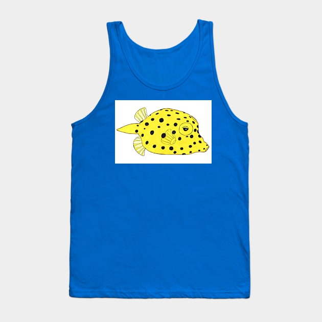 yellow box fish Tank Top by sukitop